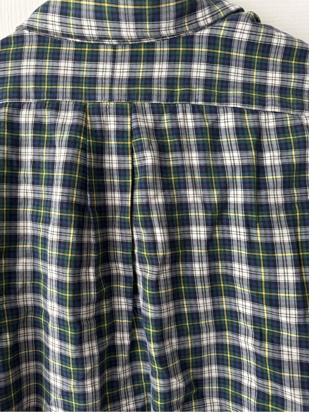 Polo Ralph Lauren Vintage Plaid Flannel Button Down XXL 90s Dress Shirt Luxury